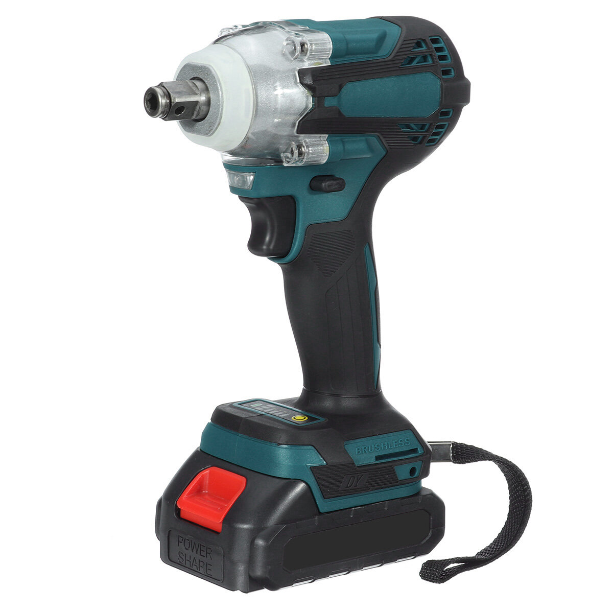 

4 Speed Brushless Cordless Electric Impact Wrench with Battery 1200N.M Rechargeable 1/2inch Torque Wrench Screwdriver Po