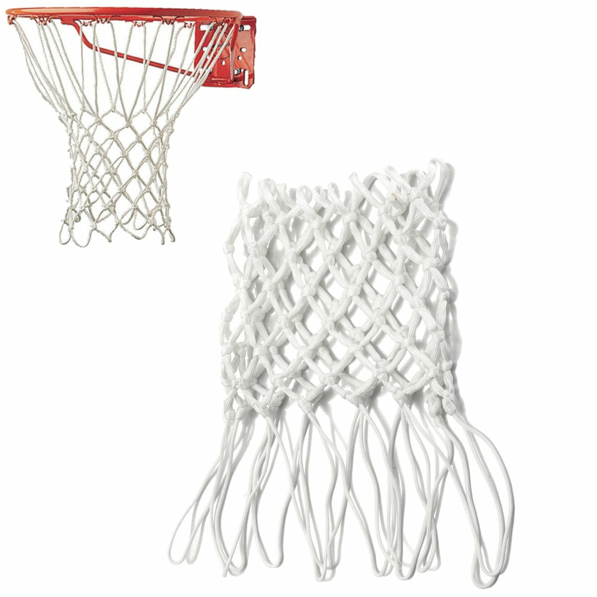 

Детская баскетбольная сетка 50 см, 12 петель, сетка для баскетбольного кольца, профессиональная сменная сетка, детская Н