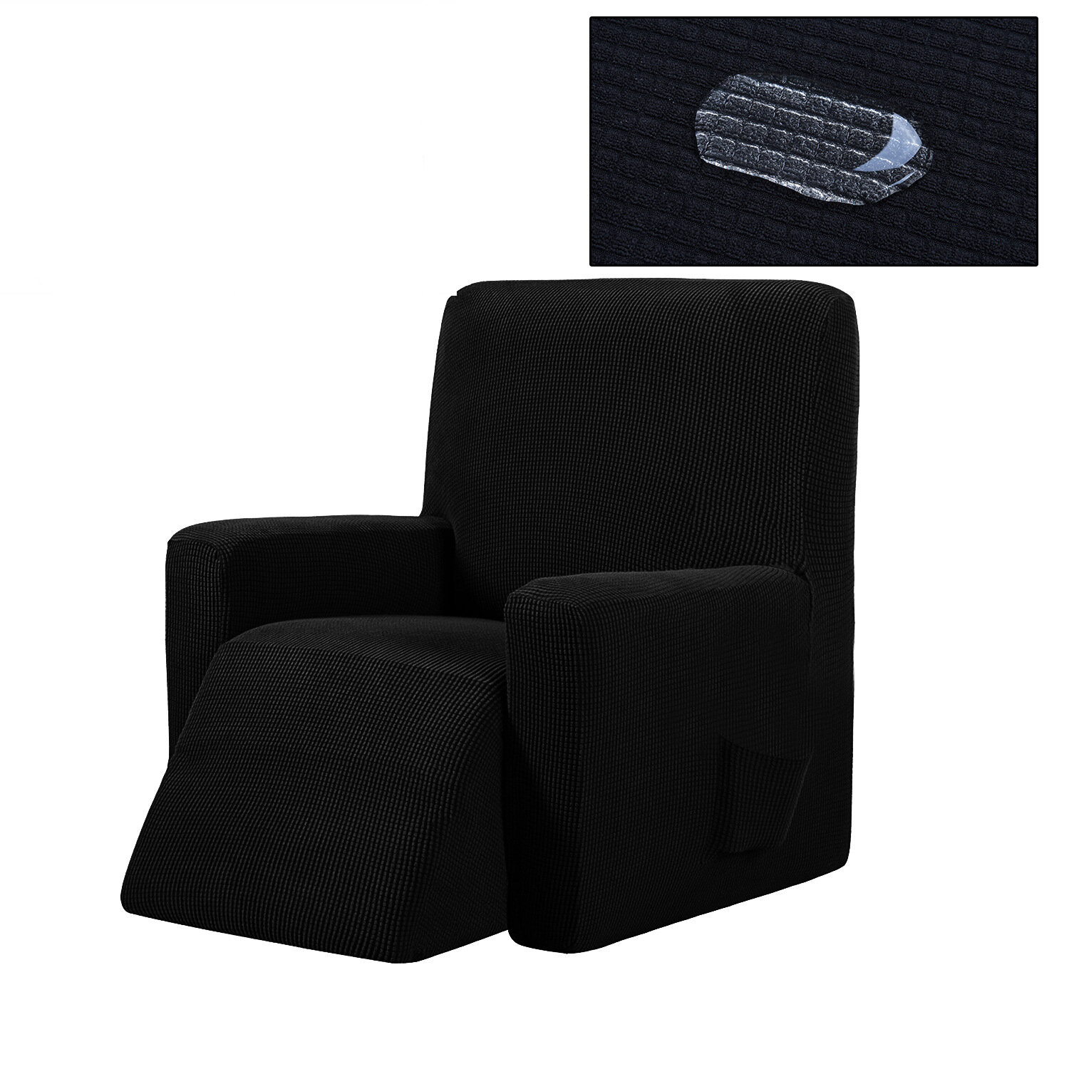 Recliner Chair Cover Non-slip Massage Sofa Cover Stretch Chair SeatProtector Pure Color All-inclusive Elastic Seat Sli