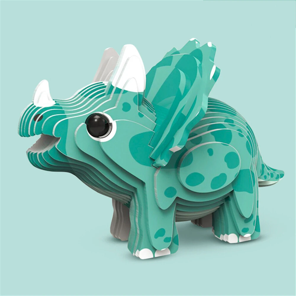 3d animal paper model puzzles insert puzzle paper model toys exercise train learning ability for children montessori educational game toys