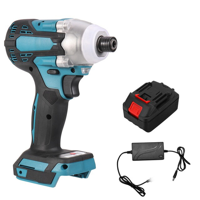 350N.M 18V Brushless Cordless Electric Impact Wrench Driver Screwdriver Power Tools W/ None/1/2 Batt
