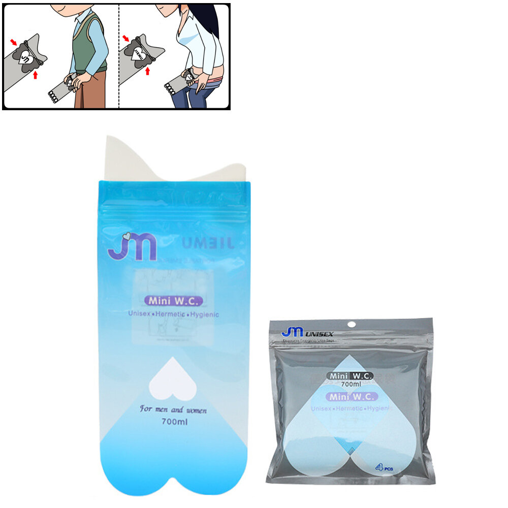 JIEMU 700 ml 3 Pcs Urinoir Jetable Sacs Urination Urgence Toilette Vomit Sac Camping Voyage