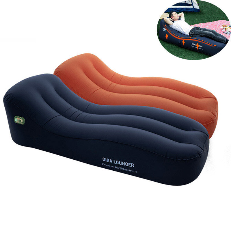 

GIGA Lounger Automatic Inflatable Air Mattresses Electric Inflating Lazy Sofa Waterproof TPU Camping Sleeping Bed Max Lo
