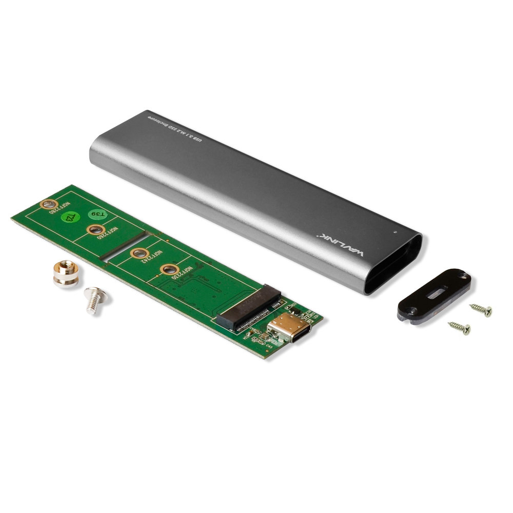 NGFF M.2 SATA SSD to USB 3.1 غلاف محرك الأقراص الصلبة بغلاف ألومنيوم