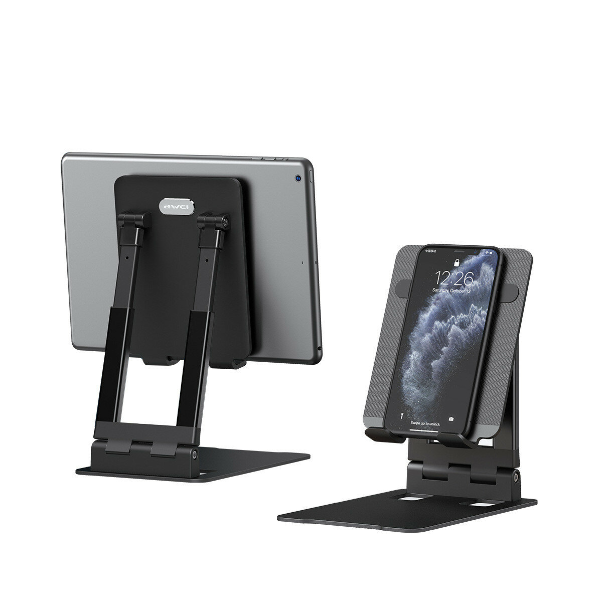 AWEI X23 Multi-angle Non-slip Lifting Bracket Stand for 7-15 Inch Tablet Phone