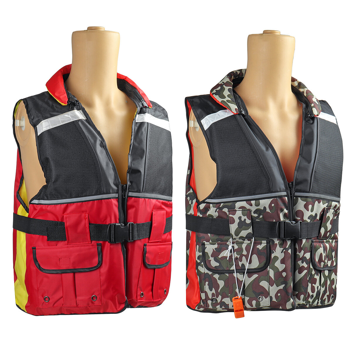 

ZANLURE Adjustable Life Jacket Swimming Equipment Boat Drifting Fishing Buoyancy Vest Portable Swimming Vest