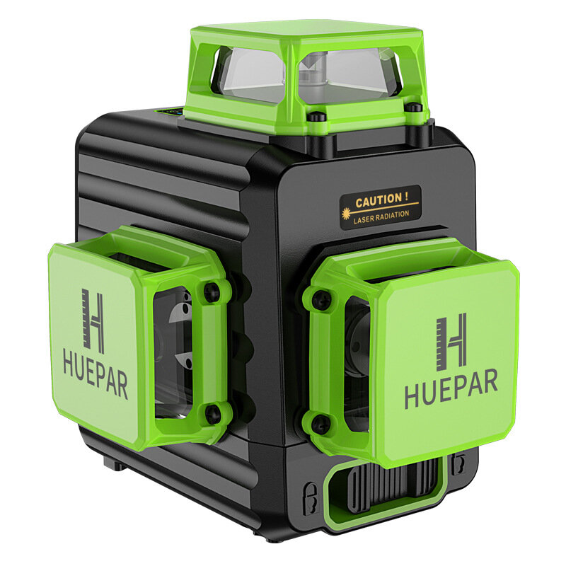

Huepar B02CG 8 Lines Green Beam Cross Line Laser Level 2x360 Self-leveling Horizontal & Vertical with Hard Carry Case