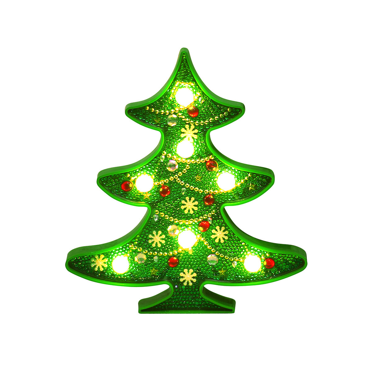 Diamond Painting 3D Christmas Tree LED Christmas Decoration Lighting Cute Snowman Ornament Xmas Party Home Decoration