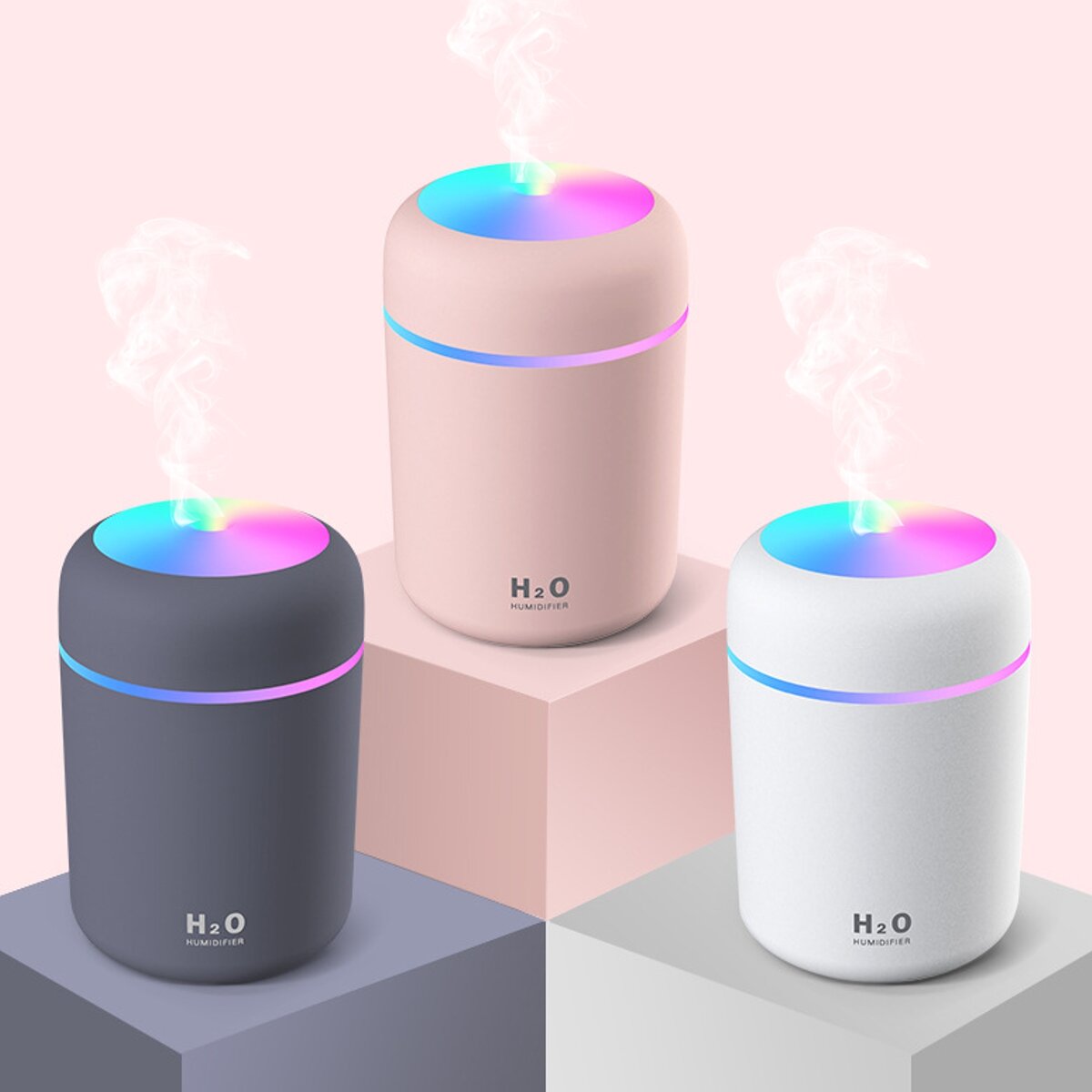 300ml Ultrasonic Electric Air Aroma Diffuser Humidifier 2 Modes LED Night Light...