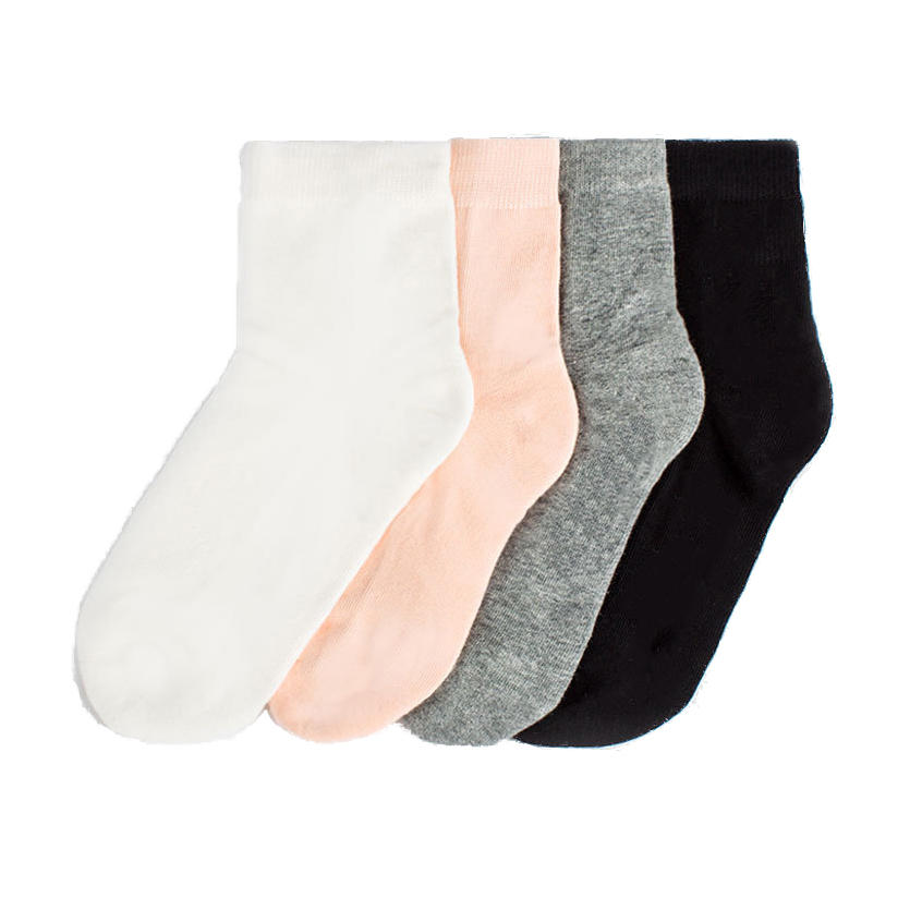 [FROM ] 365WEAR 7 Pairs Men Cotton Sport Socks 4 Season Antibacterial No Odor Mid-calf Tube Socks