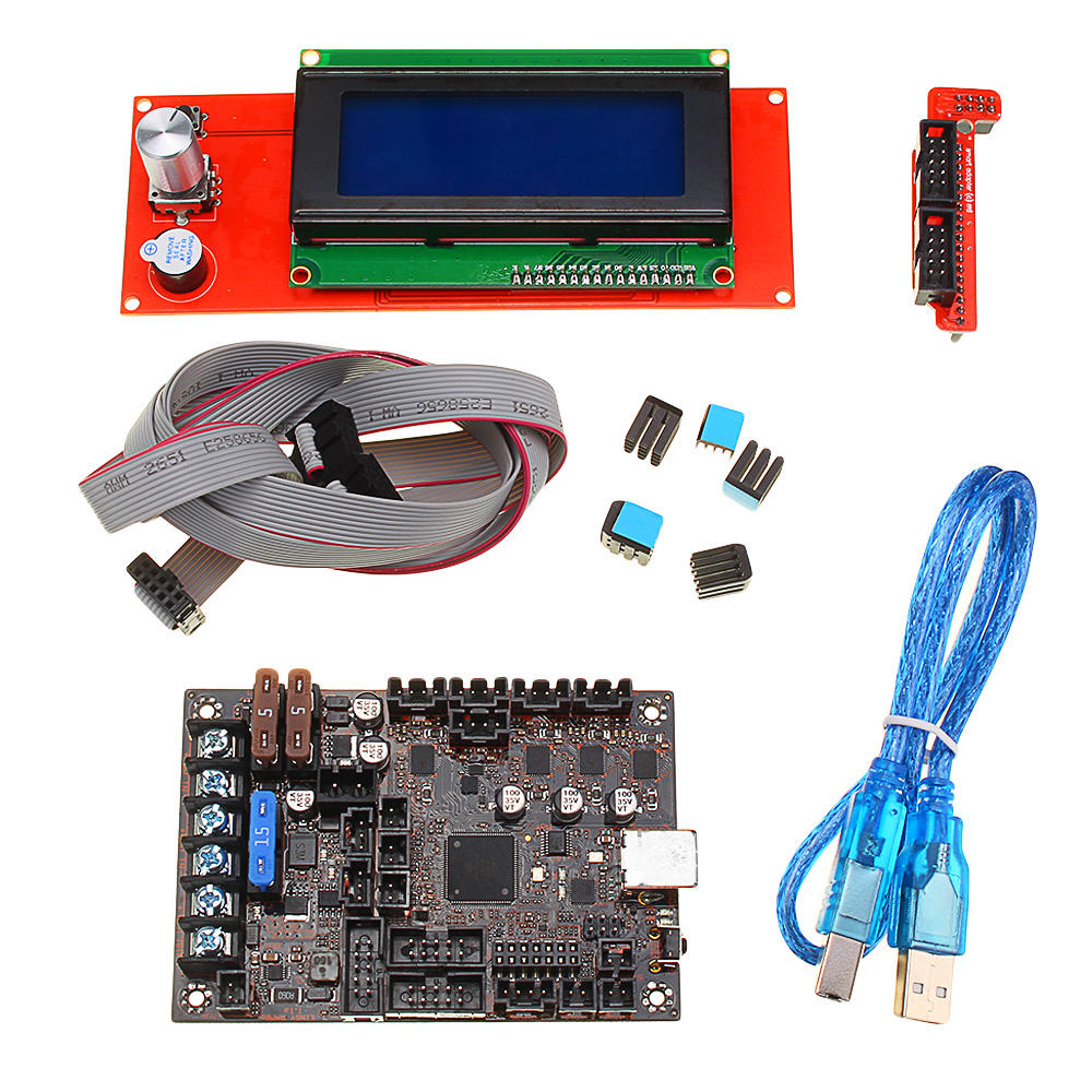 

Einsy Rambo 1.1a Mainboard + 2004 LCD Display For Prusa i3 MK3 With 4 Trinamic TMC2130 Control 4 Mosfet Switched Outputs