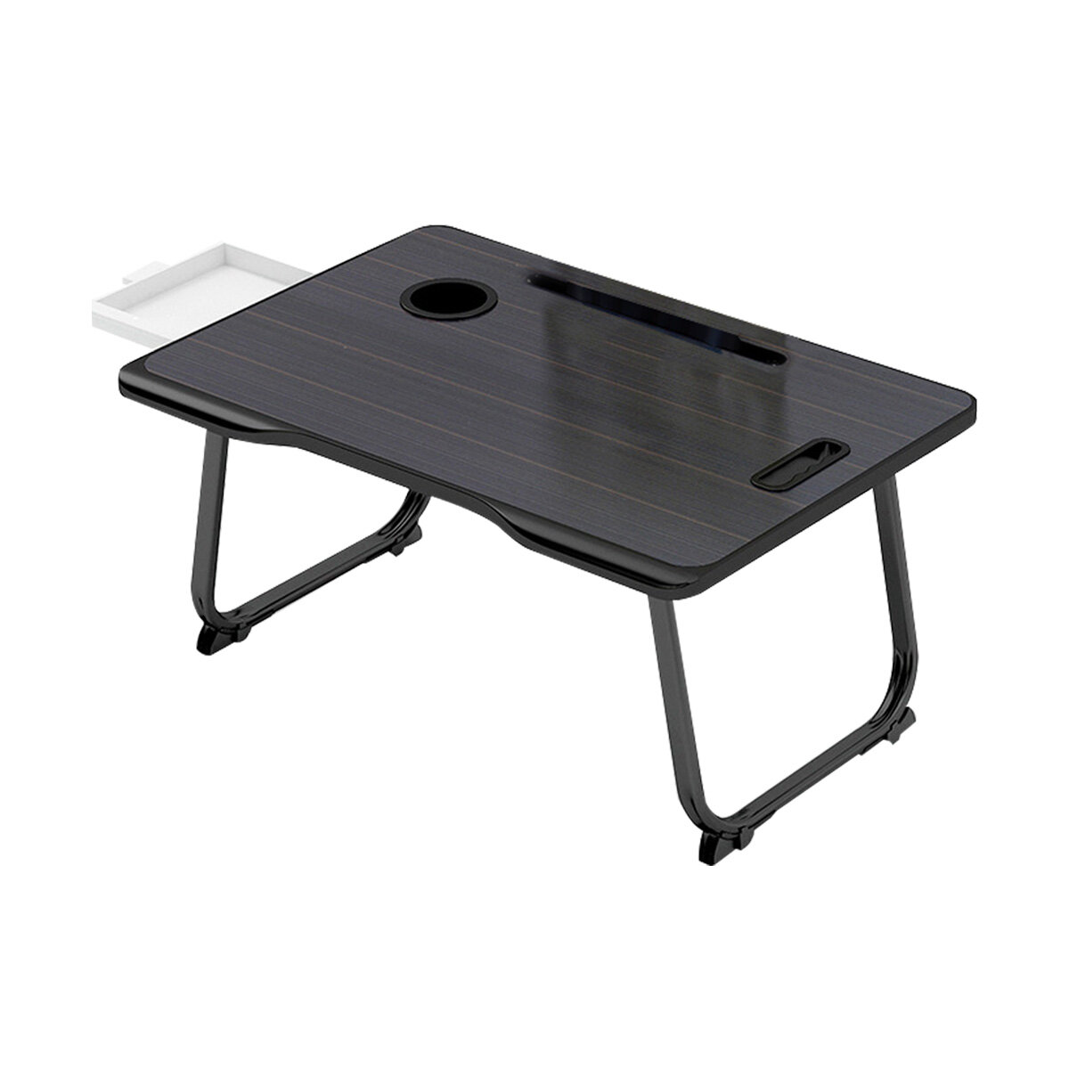 Folding Laptop Table Desk Notebook Learning Writing Desk with Small Drawer Cup Slot Lap Desk Bed for Children Student Ho