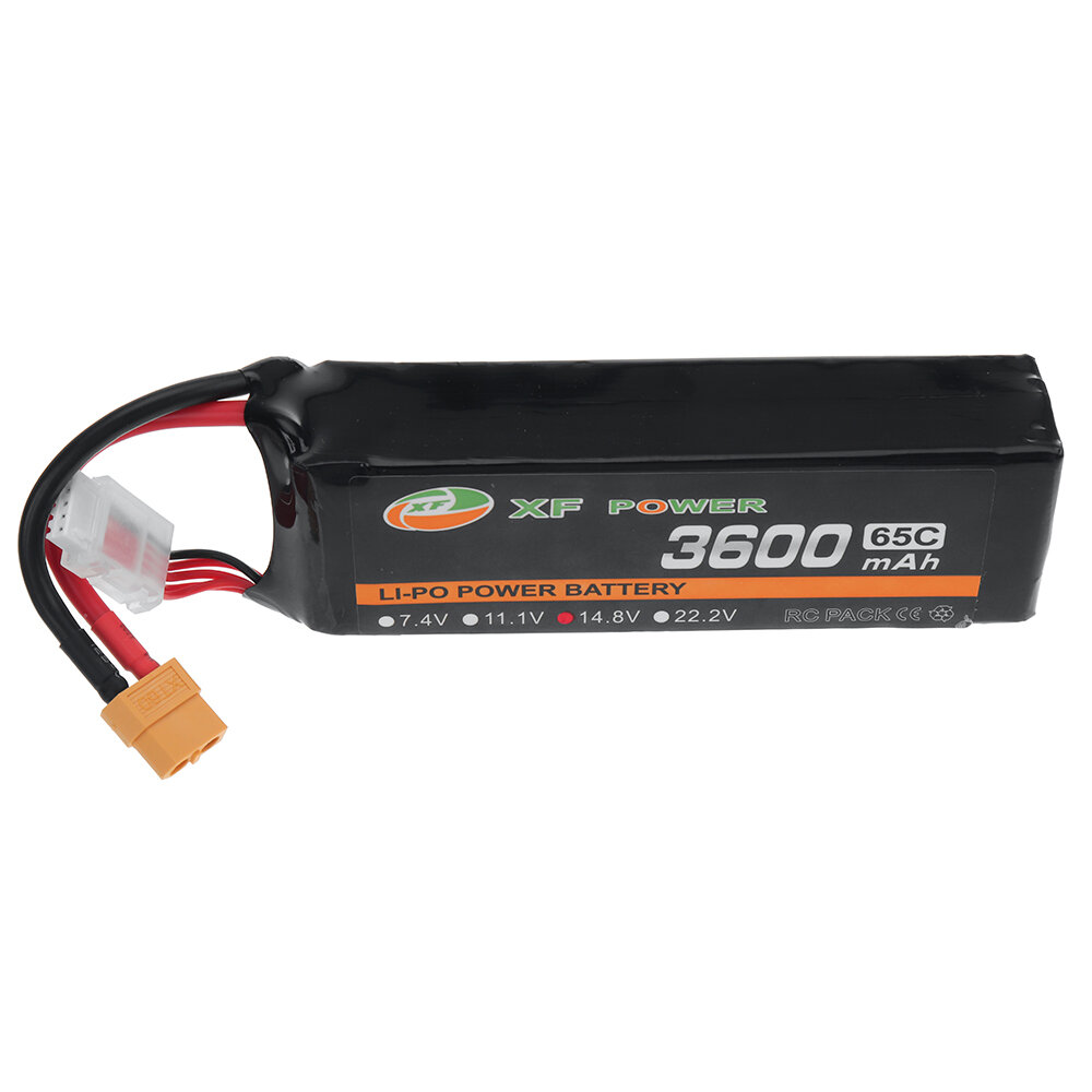 XF POWER 14.8V 3600mAh 65C 4S LiPo-batterij XT60-stekker voor RC-auto