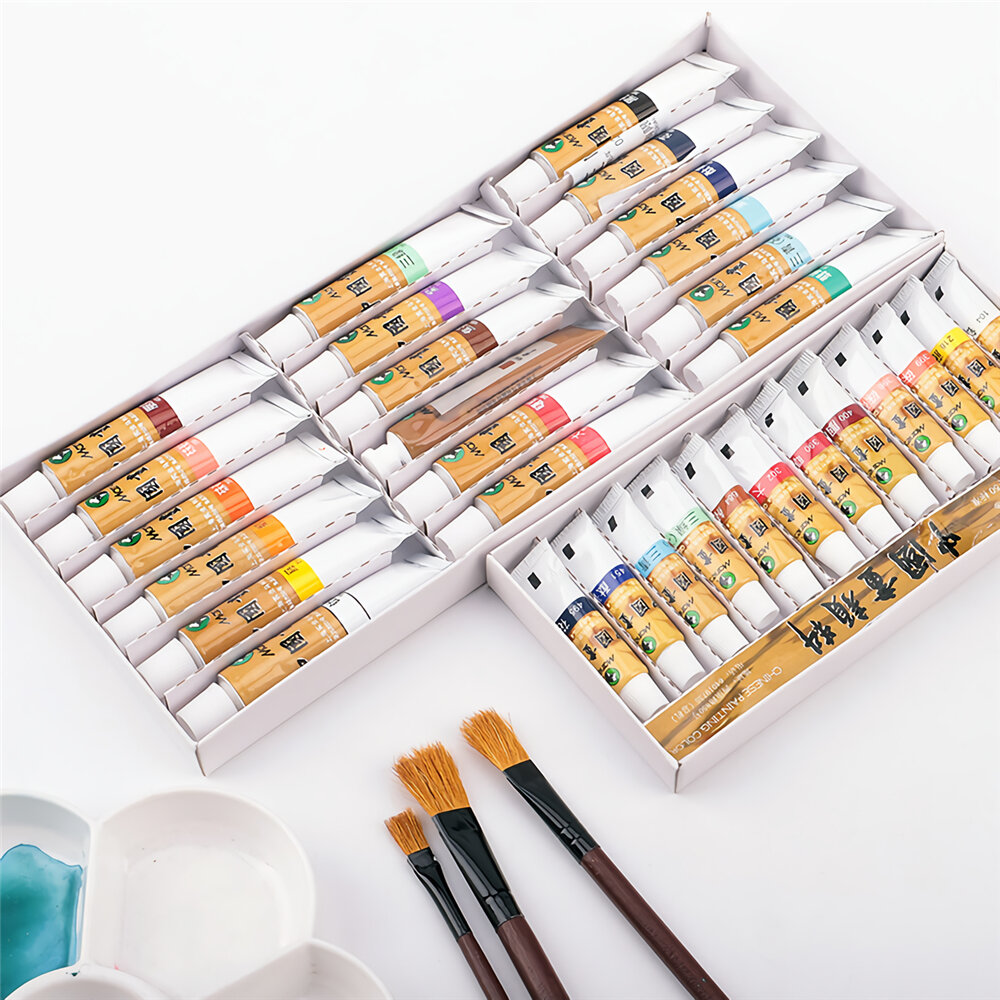 Maries Chinees schilderij Pigment 18/24/36 kleuren Aquarelverf Set Kunst Schilderen Tekening pigment