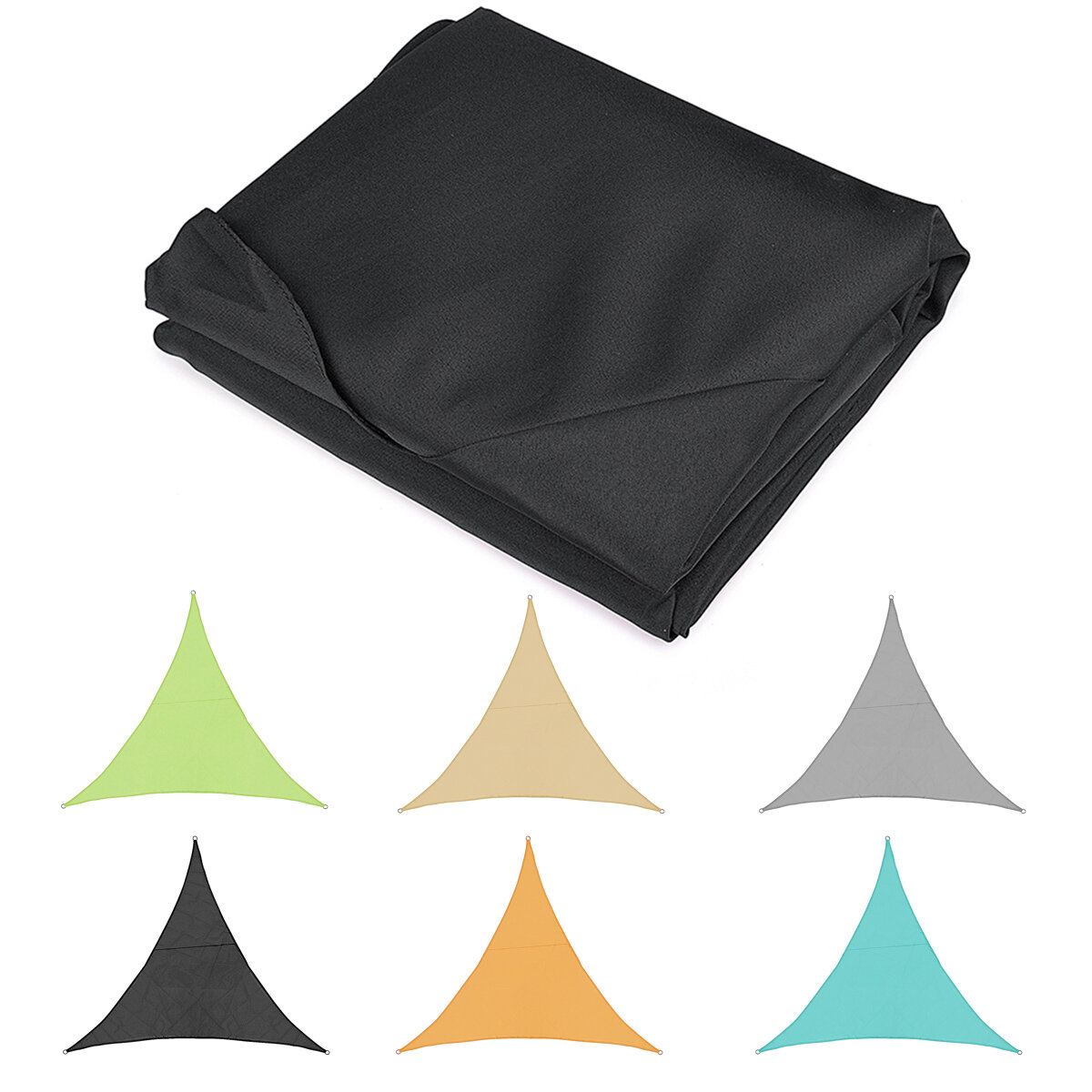 Sun Shade Sail Waterproof 420D Oxford Polyester Canopy Cover Awning Outdoor Anti-UV Protection
