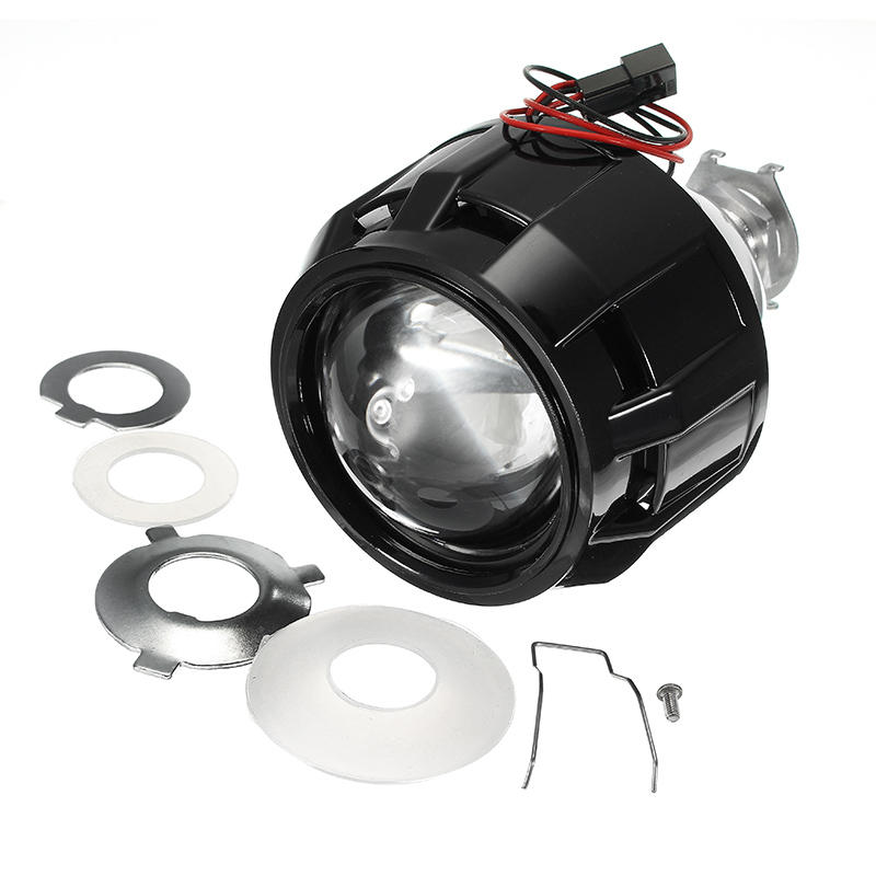 2.5 Inch Car Motor Bi-xenon HID Projector Angle Eye Halo Lens Headlight H1 H4 H7
