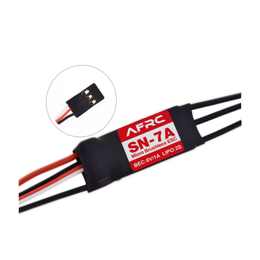 

AFRC SN-7A Micro Brushless ESC with 5V/1A BEC 2S for RC Airplane Spare Part