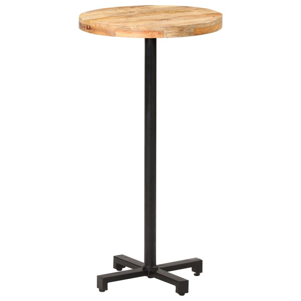

Bar Table Round Ø23.6"x43.3" Rough Mango Wood