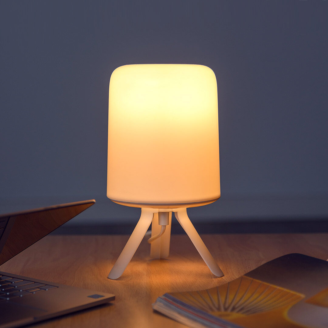 

Zeeray Bedside Lamp Small Colorful Atmosphere Light 3 Styles Minimalist Hazy Design Exquisite Works With Mijia APP