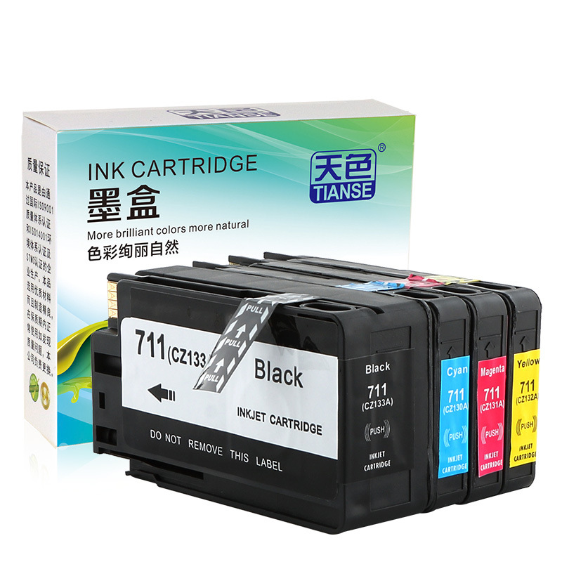 

TIANSE HP711 711 струйный картридж для HP Designjet T120 T520 для CZ133A CZ130A CZ131A CZ132A Чернила для принтера
