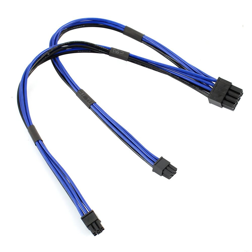 8Pin to Dual 6Pin Graphics Card Power Cable Extension Motherboard Graphics Video Card Y-Splitter Hub