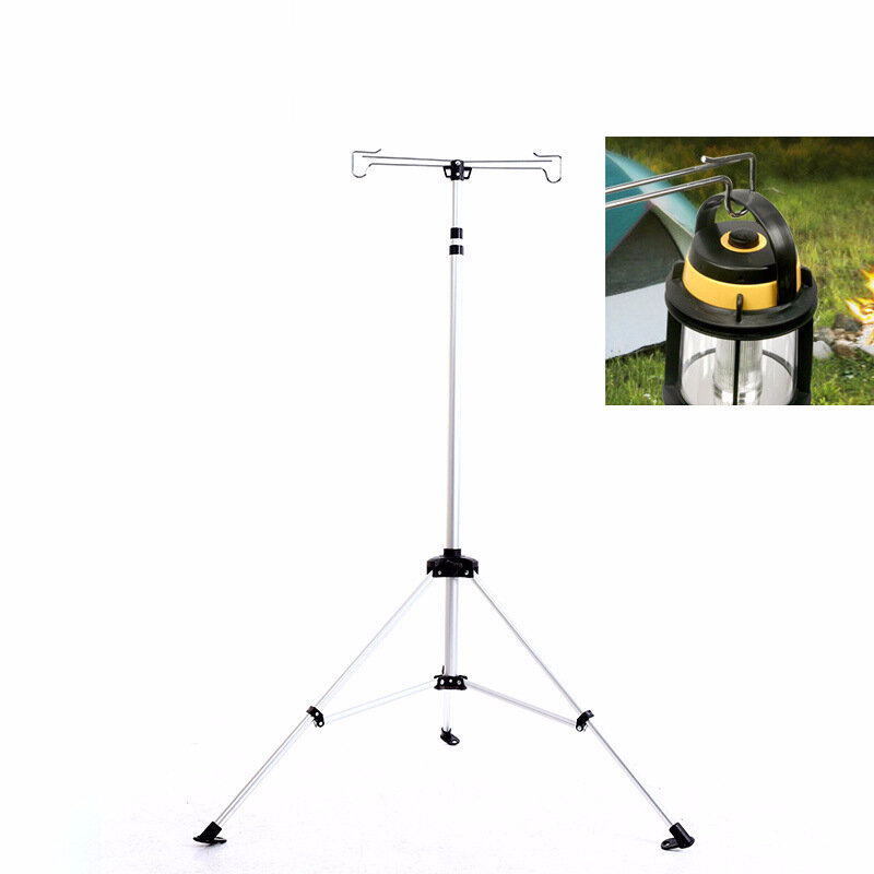 91-264cm Verstelbare Tent Light Tripod Camping Light Grip Holder Lamp Hanging Stand