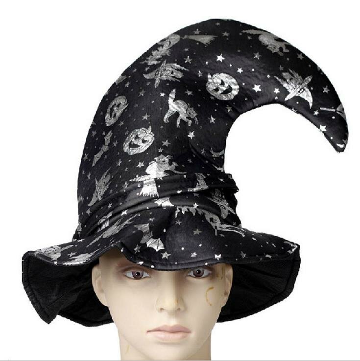 

Halloween Costume Witch Hats Masquerade Ribbon Wizard Hat Adult Kids Cosplay for Party Birthday Carnival Top Hats Cap
