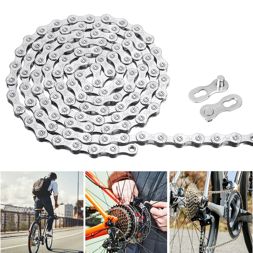 Bicycle Chains 6 7 8 9 10 11 Speed Titanium Plated Current Silver Chain Road And Mountain Bikes Acce