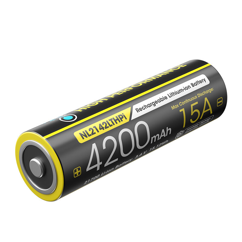 

NITECORE NL2142LTHPi Low Temperature 21700 4200mAh 15A 3.6V Li-ion Type-C Rechargeable Battery
