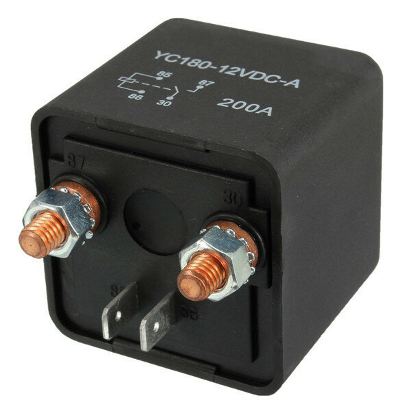 

High Power Car Relay 12V 24V 200A for Large Motor Vehicle Refit Modification