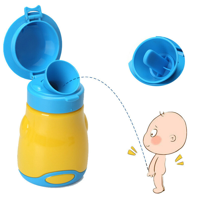 IPRee® 600ML Jongens Baby Urinoir Pee Pot Draagbare Kinderen WC Urine Fles Lekvrij Outdoor Camping Reizen Noodgeval