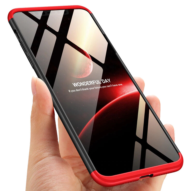 Bakeey for iPhone 12 Mini Case 3 in 1 Detachable Double Dip Frosted with Lens Protector Anti-Fingerprint Shockproof PC P