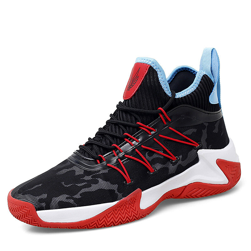 Men Sneakers High Top Lace-up Basketball Shoes Shockproof Damping Running Shoes Outdoor...