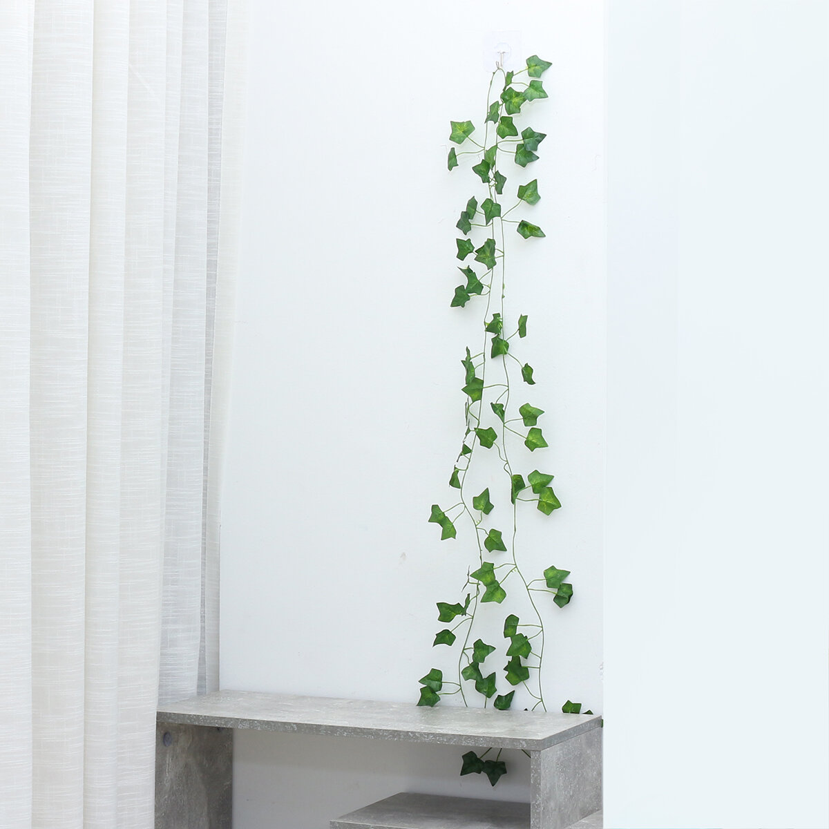

6-24Pcs 2.3m 81 Leaves Artificial Hanging Plants Green Silk Ivy Vine Garland