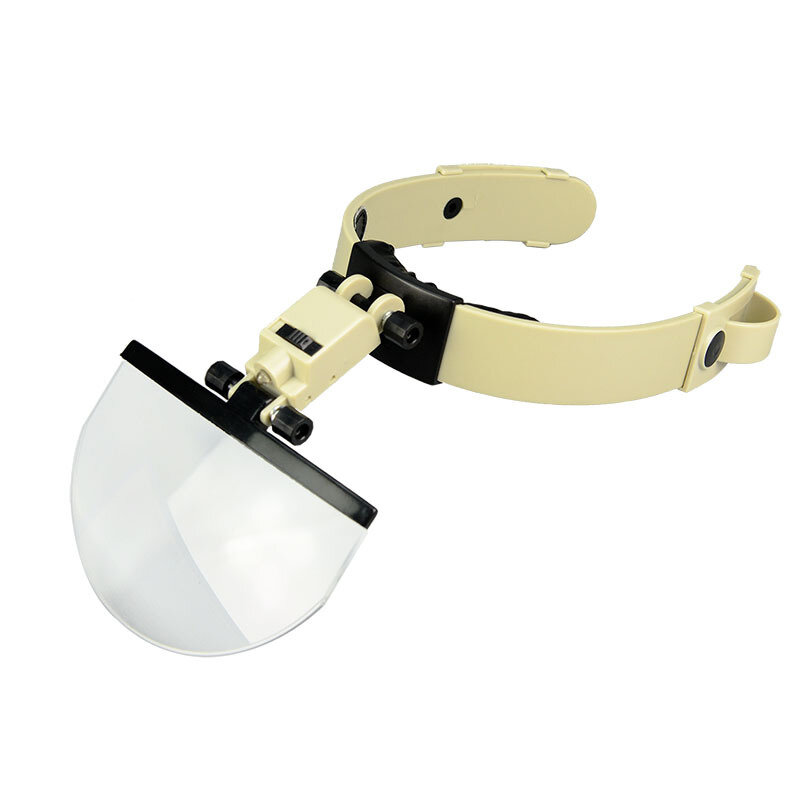 MG81003 1.2x 3.8x 4.5x 5.5x led handsfree vergrootglas helm vergrootglas loep met lamp 4 lens voor h