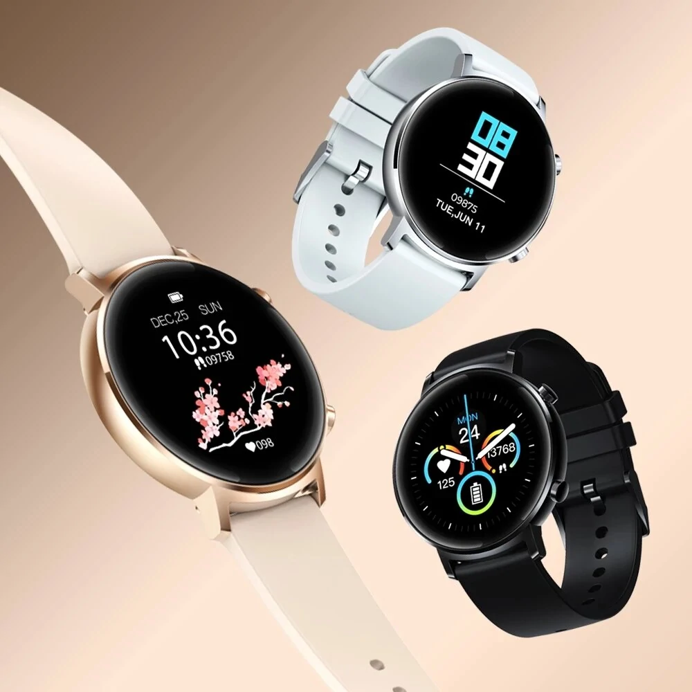 [30 dagen stand-by] Zeblaze GTR 1.3 '' Volledig aanraakscherm met gebogen scherm Bluetooth 5.1 Hartslag bloeddrukmeter Damescyclus Tracker Smart Watch