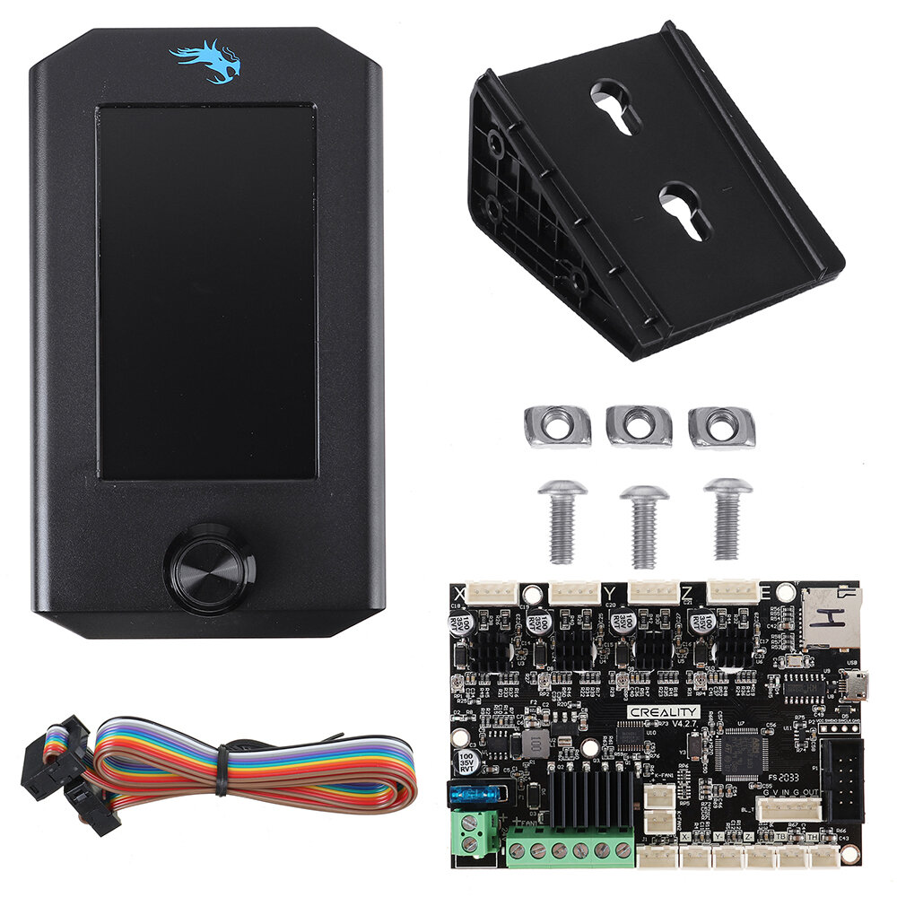 Creality 3DÂ® Ender-3 V2 Silent Mainboard + Ender-3 V2 LCD Screen Set Kit for 3D Printer DIY Kit