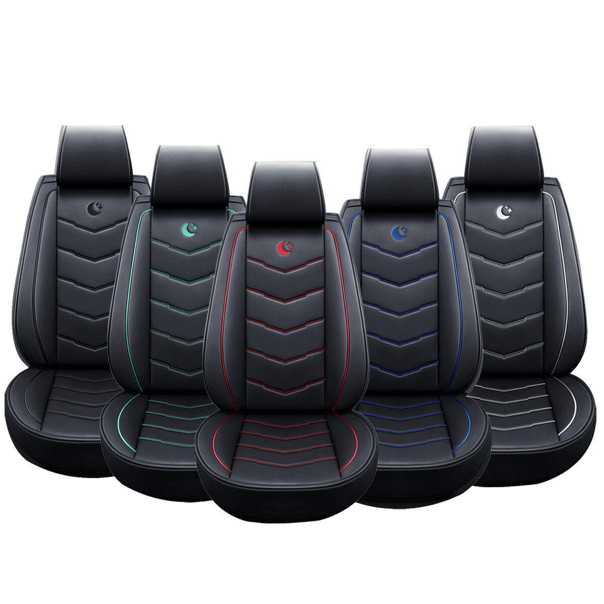 Universele auto voorstoel Cover stoel kussen Mat beschermer W / hoofdsteun Cover