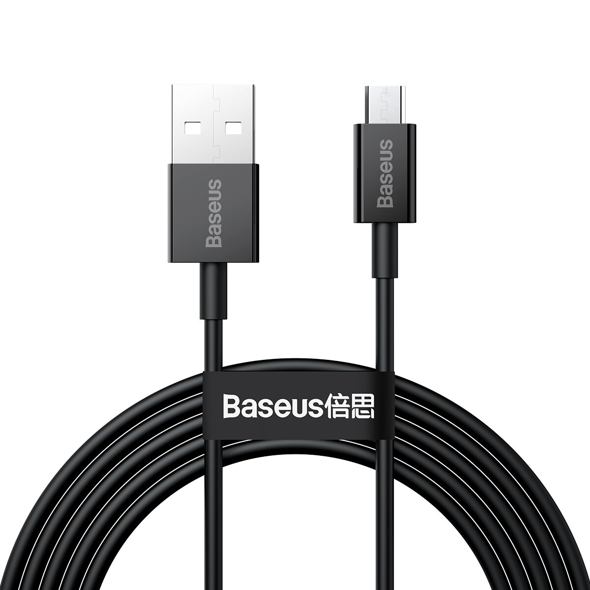 Baseus 2A Sperior シリーズ マイクロ USB 高速充電データケーブル、携帯電話パワーバンクタブレットデスクトップファン用