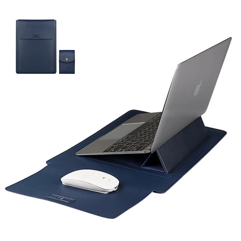 Zachte PU Lederen Laptop Sleeve Bag Case Cover voor 13.3-14 15 inch voor Macbook Air Pro Xiaomi voor