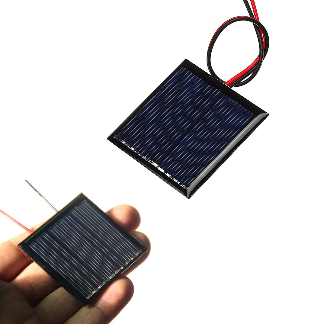 025W 5V 4545mm Mini Polysilicon Solar Panel Epoxy board with Wire