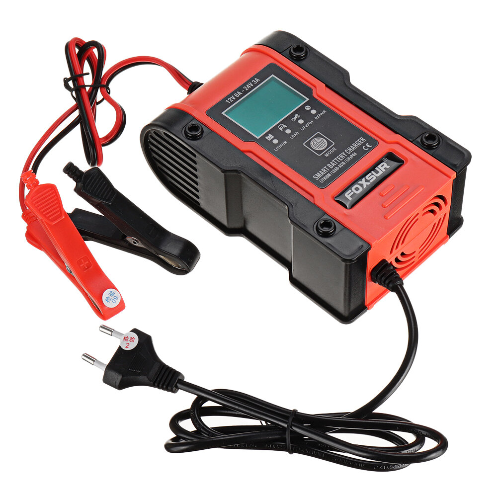 best price,foxsur,12v,24v,car,battery,charger,coupon,price,discount