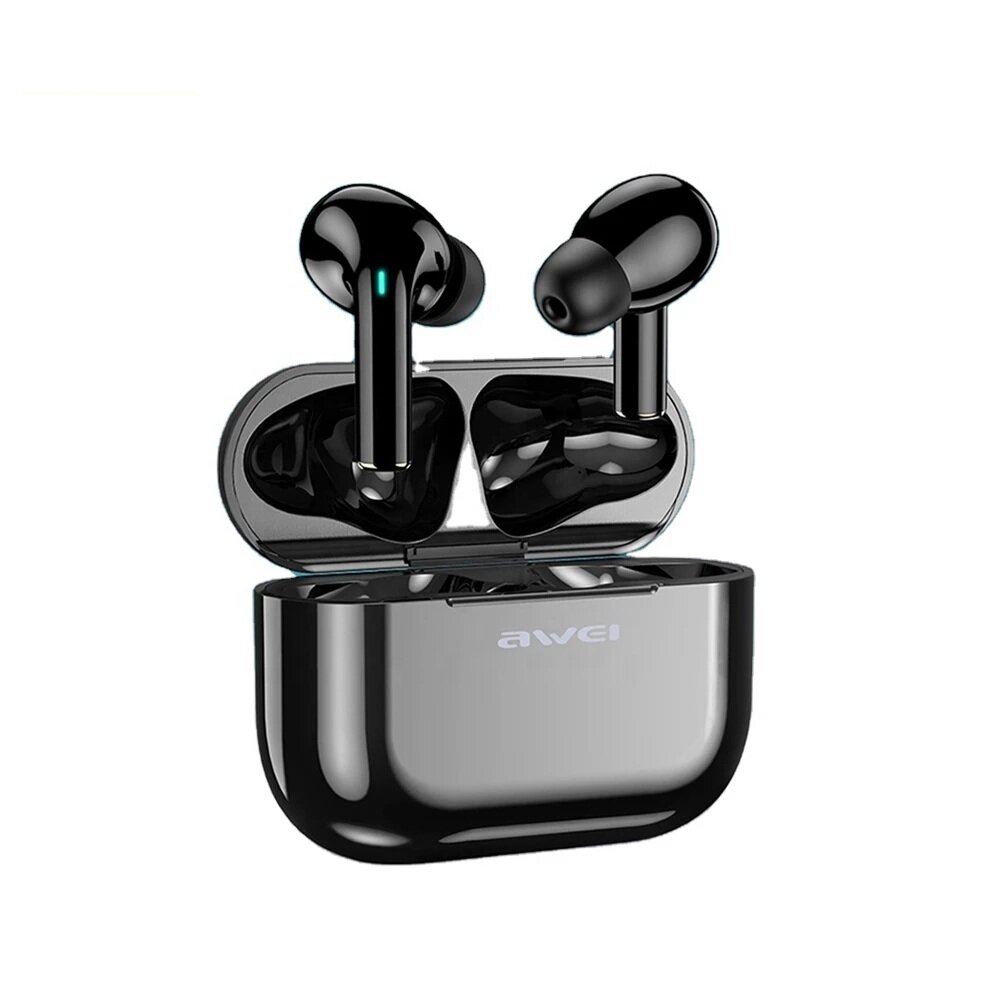 AWEI T29 TWS bluetooth 5.0 Earphone HiFi Stereo Wireless Earbuds Noise Cancelling Mic HD Call Sport 