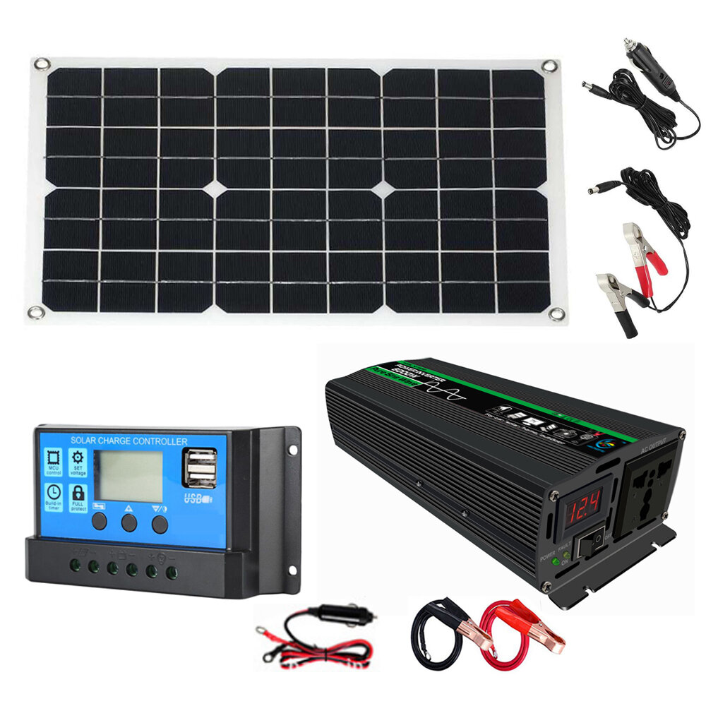 8000 W Solar Inverter Kit Zonne-energie Systeem Met 18 W Zonnepaneel 30A Solar controleur voor Campi