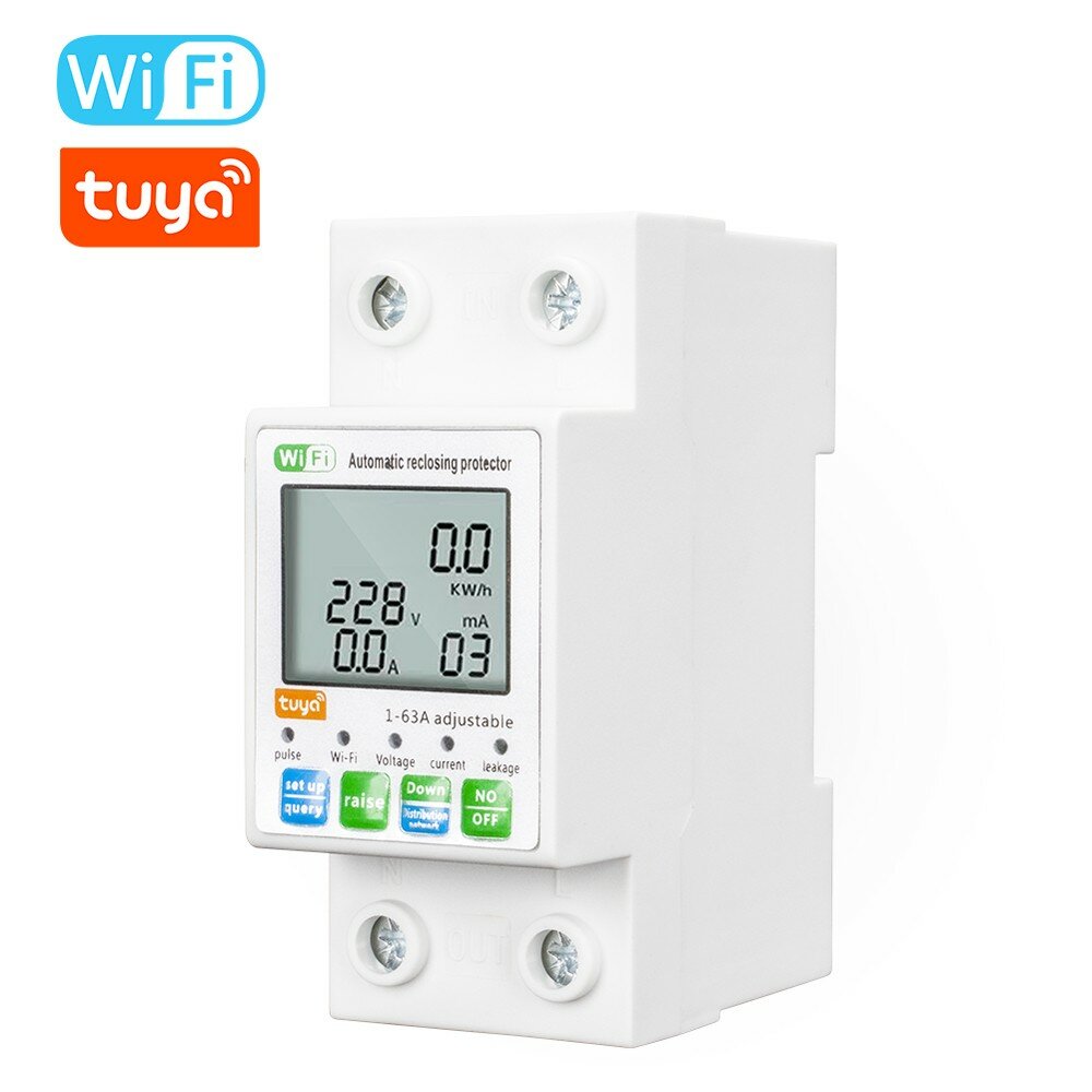 best price,wifi,intelligent,automatic,reclosing,protector,current,voltage,meter,discount