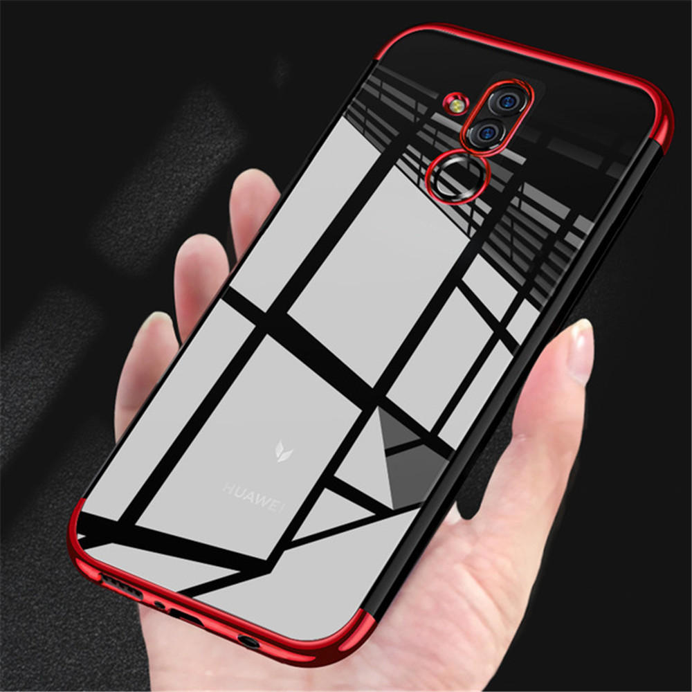 Bakeey Transparent Plating Shockproof Back Cover Protective Case for Huawei Mate 20 Lite