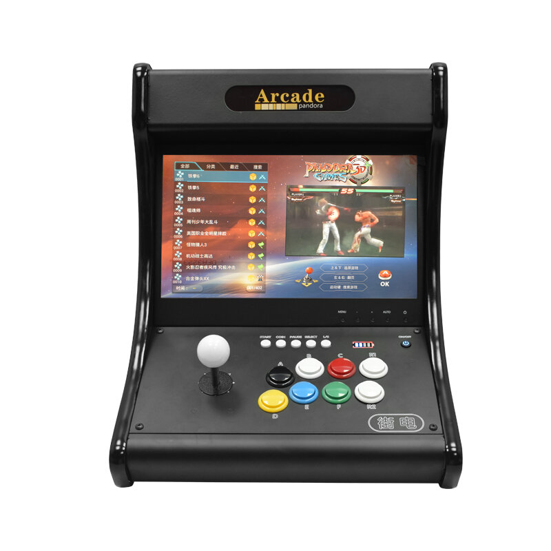 Consola Retro Arcade Raspberry PI 4B com ecrã e botões estilo BarTop