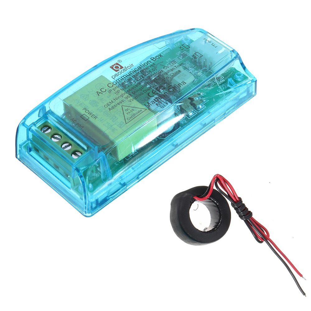 PZEM-004T 100A+Closed CT AC Communication Box TTL Serial Module Voltage Current Power Frequency Modbus-RTU With Case