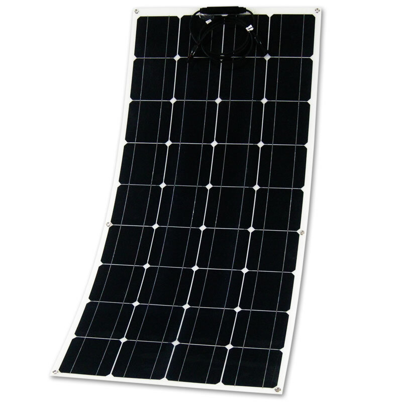

12V 150W Sami-Flexible Solar Panel Monocrystalline Silicon for Outdoor Power Generation System Parking Shed Electric Car