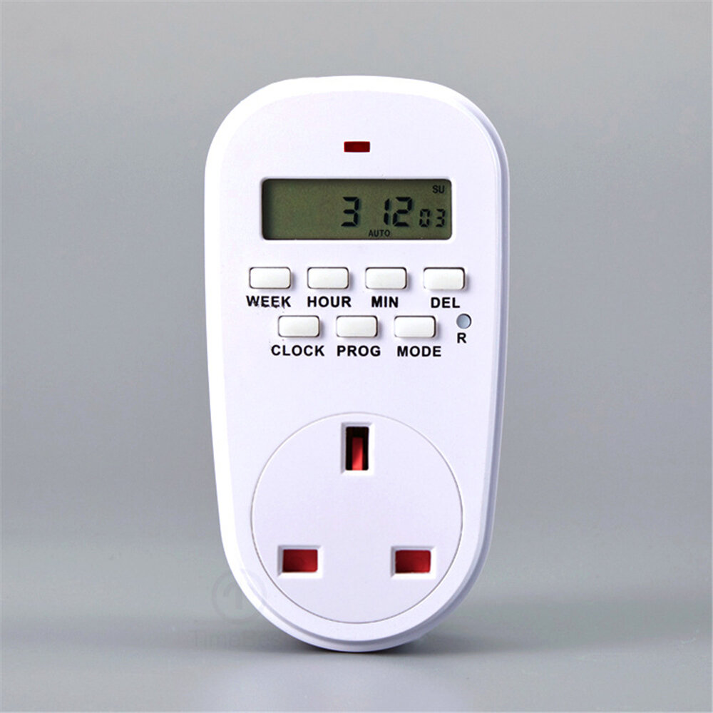 

Bakeey EU Plug Outlet Electric Digital Socket Timer Plug 220V Time Control Countdown Timer Switch